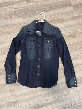 Express Indigo Denim Shirt